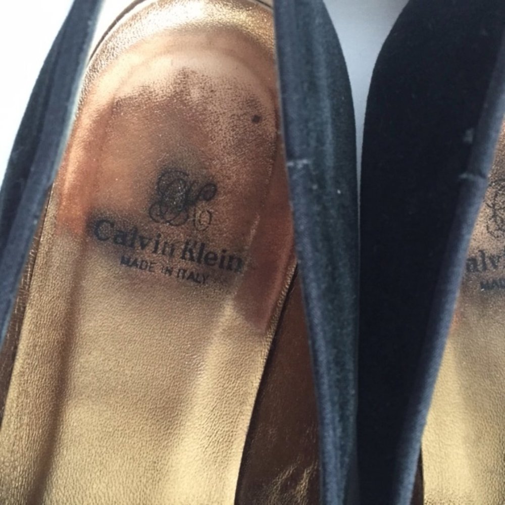 Vintage Calvin Klein Velvet Tuxedo Tassel Shoes - Picture 4 of 10